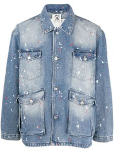 Billionaire Boys Club veste en jean Jungle Fatigue - Bleu