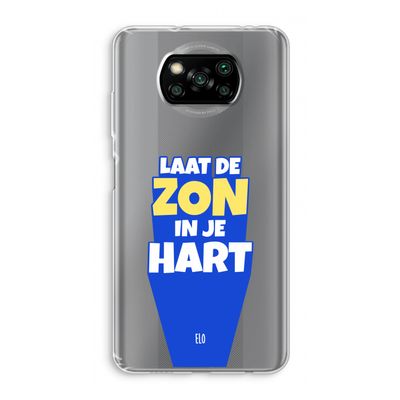 Laat de zon in je hart: Xiaomi Poco X3 Pro Transparant Hoesje