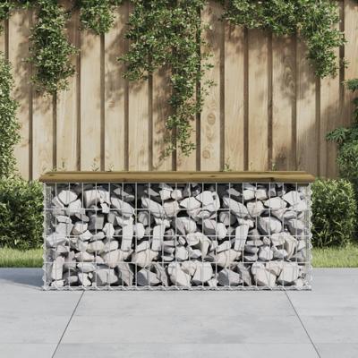 Tuinbank schanskorfontwerp 103x31,5x42 cm gempregneerd hout