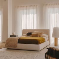 Kave Home Bed Martina Bouclé - Wit - thumbnail