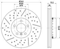 Remschijf 8DD355120821