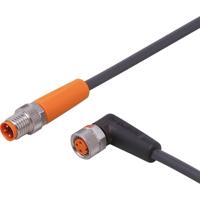 ifm Electronic EVC282 Verbindingskabel Aantal polen (sensoren): 3, 3 Stekker, recht, Bus, haaks 1 m 1 stuk(s)