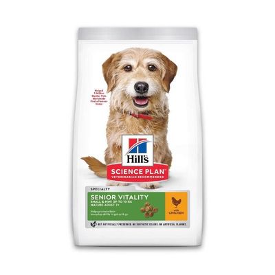 Hill&apos;s Science Plan Hond Mature Adult Senior Vitality Small&Mini Kip 6kg