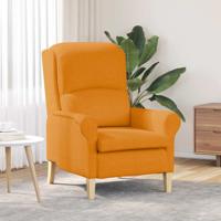 Fauteuil Donkergeel 76 x 94 x 102 cm Stof