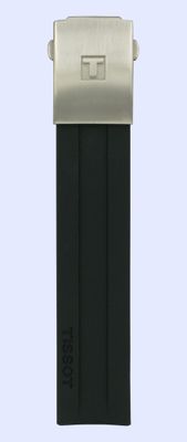 Horlogeband Tissot T603032409 Rubber Zwart