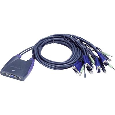 ATEN CS64US KVM-switch 4 poorten VGA USB 2048 x 1536 Pixel