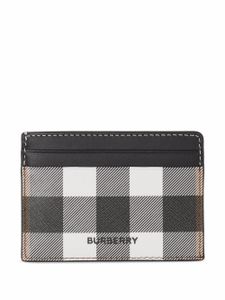 Burberry porte-cartes à carreaux - Marron