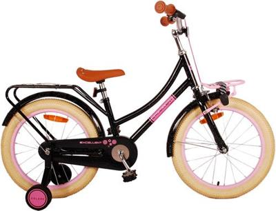 Volare excellent kinderfiets - meisjes - 18 inch - zwart - 95% afgemonteerd
