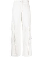 ANDREĀDAMO pantalon ample à poches cargo - Blanc
