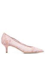 Malone Souliers escarpins à fleurs en dentelle 60 mm - Rose