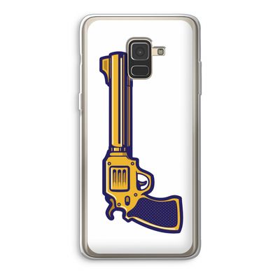 Pew Pew Pew: Samsung Galaxy A8 (2018) Transparant Hoesje