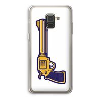 Pew Pew Pew: Samsung Galaxy A8 (2018) Transparant Hoesje