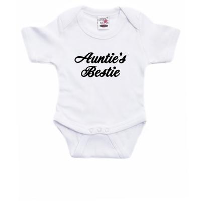 Aunties bestie - cadeau - baby rompertje - wit - jongen - meisje - kraamcadeau