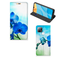 OPPO A15 Smart Cover Orchidee Blauw - Cadeau voor je Moeder - thumbnail