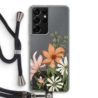 Floral bouquet: Samsung Galaxy S21 Ultra Transparant Hoesje met koord