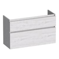 Brauer Delight - Onderkast Ondiep - 100 cm - met 2 Softclose Lades Greeploos en 1 Sifon Uitsparing - Forest Seashell