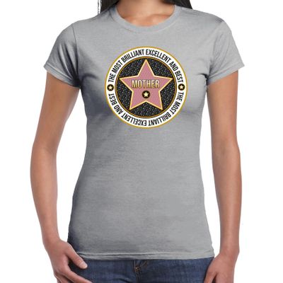 Cadeau t-shirt voor dames - mother/moeder - grijs - verjaardag - moederdag - mama Cadeau t-shirt voor dames - mother/moeder - grijs - verjaardag - moederdag - mama