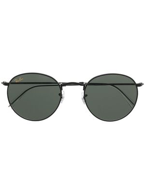 Ray-Ban lunettes de soleil teintées à monture ronde - Noir
