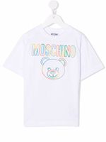 Moschino Kids t-shirt à logo imprimé - Blanc