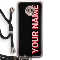 Namecase: Motorola Moto G6 Transparant Hoesje met koord
