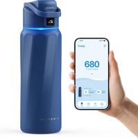 WaterH Boost Slimme Waterfles Magnetiet Blauw