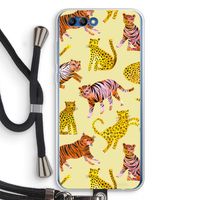 Cute Tigers and Leopards: Honor 10 Transparant Hoesje met koord