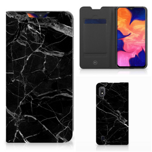 Samsung Galaxy A10 Standcase Marmer Zwart - Origineel Cadeau Vader