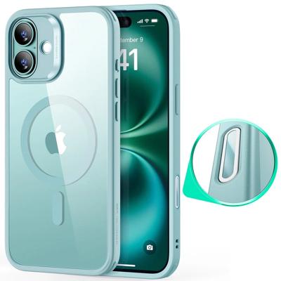 iPhone 16 Plus HaloLock Classic Hybrid Case (Camera Control) - Clear Green iPhone 16 Plus HaloLock Classic Hybrid Case (Camera Control) - Clear Green