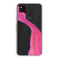 Paarse stroom: Google Pixel 4a 5G Transparant Hoesje