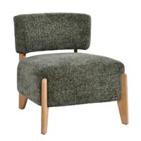 Fauteuil Vale Green olijfgroen rubberhout