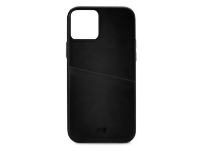Senza Senza Pure Leather Cover with Card Slot Apple iPhone 13 Mini Deep Black