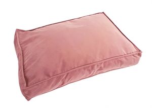 Madison friends hondenkussen lounge velvet roze 80x55 cm