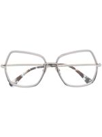 Max Mara Eyewear lunettes de vue à monture carrée - Argent