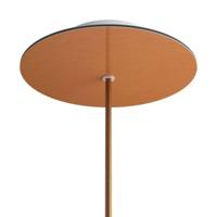 Ronde plafondkap satijnkoper minimalistisch 200mm 1 uitgang