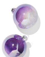 HEMA Kerstballen set 8.5cm paars - 2 stuks (paars)