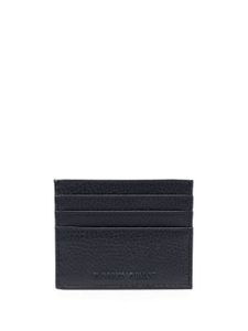 Emporio Armani porte-cartes en cuir à logo - Bleu