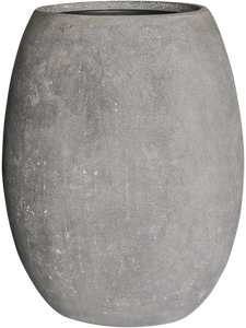 Baq Polystone Coated Plain Balloon Raw Grey (met inzetbak), 52x68cm