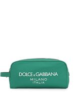 Dolce & Gabbana trousse de toilette à plaque logo - Vert