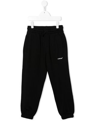 Off-White Kids pantalon de jogging à logo imprimé - Noir