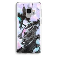 Pastel zwart: Samsung Galaxy S9 Transparant Hoesje