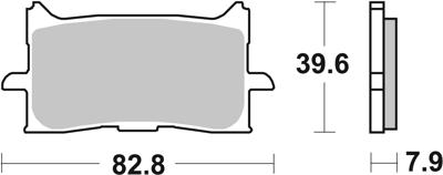 BREMBO Remblokken, voor de moto, Road Gesinterd Metaal 07HO62SA