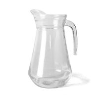 1x Glazen water karaffen/waterkannen 1 liter   - - thumbnail