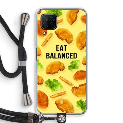 Eat Balanced: Huawei P40 Lite Transparant Hoesje met koord