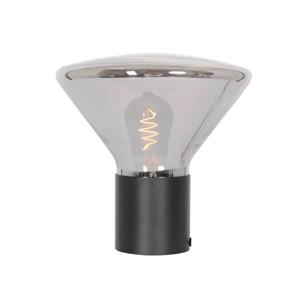 Steinhauer TafellampAmbiance zwart met smoke glas - 3401ZW