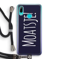 Moatsje!: Huawei P Smart (2019) Transparant Hoesje met koord