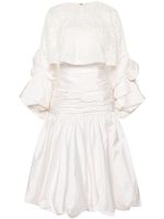 Gaby Charbachy robe longue à applique fleur - Blanc