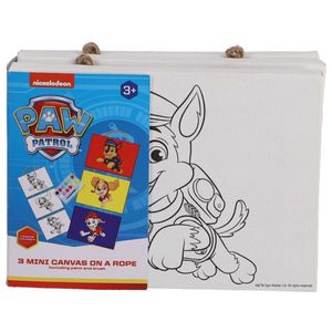 Paw Patrol 3 Mini Canvas Schilderijen aan Touw