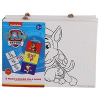 Paw Patrol 3 Mini Canvas Schilderijen aan Touw Paw Patrol 3 Mini Canvas Schilderijen aan Touw
