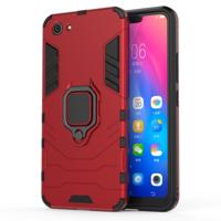 PC + TPU schokbestendige beschermhoes voor vivo Y83 met magnetische ring houder (rood)
