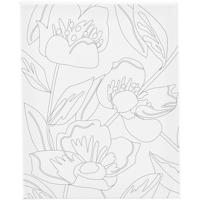 Creativ Company Schildercanvas met print, klaprozen, d: 1,6 cm, afm 24x30 cm, 360 gr, 1 stuk